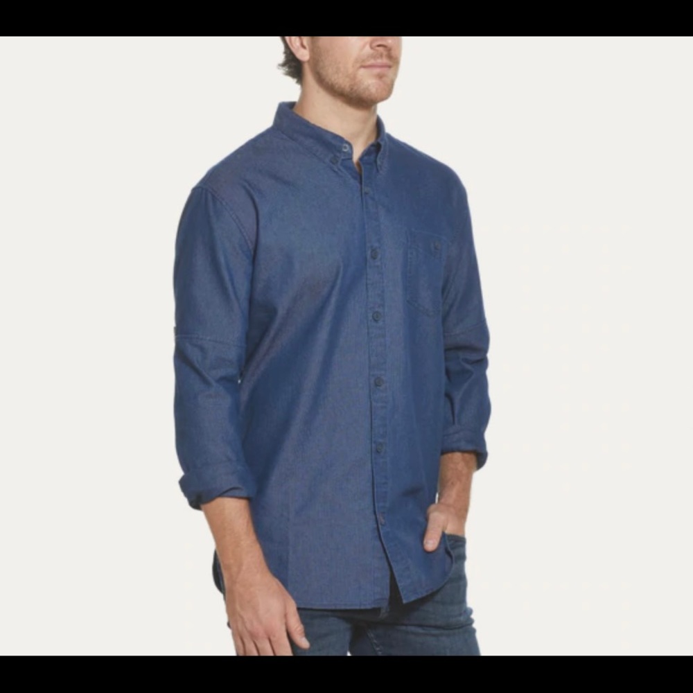 Mens Long Sleeve Den Shirt - medium